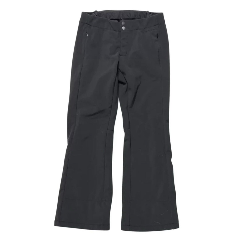 The North Face TNF Apex Softshell Ski Pants Womens L Black Flare Fleece Lined
